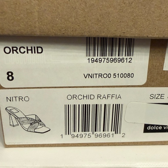 Dolce Vita Nitro Heels Orchid Raffia Size 8 NIB - Picture 8 of 8